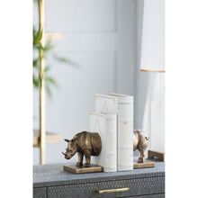 Load image into Gallery viewer, Rhinoceros Bookends (Set of 2)