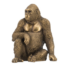Load image into Gallery viewer, Bronze Gorilla Statue