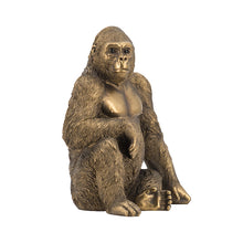 Load image into Gallery viewer, Bronze Gorilla Statue