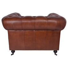 Load image into Gallery viewer, Hampton Court Aged Leather Chesterfield Armchair