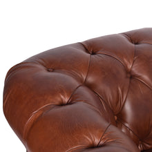 Load image into Gallery viewer, Hampton Court Aged Leather Chesterfield Armchair