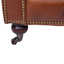 Load image into Gallery viewer, Hampton Court Aged Leather Chesterfield Armchair