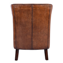 Load image into Gallery viewer, Bordeaux Vintage Leather Armchair