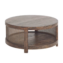 Load image into Gallery viewer, Westham Birdeye Round Coffee Table in Honey Brown
