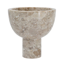 Load image into Gallery viewer, Round Marble Pedestal Bowl
