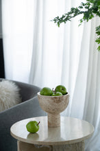 Load image into Gallery viewer, Round Marble Pedestal Bowl
