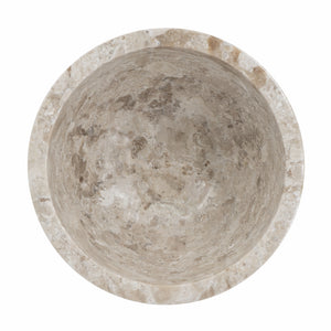 Round Marble Pedestal Bowl