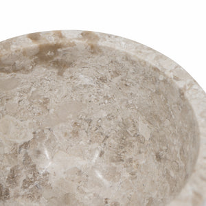 Round Marble Pedestal Bowl