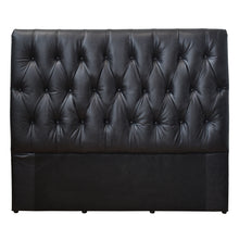 Load image into Gallery viewer, Chesterfield Leather Bedhead in Worn Coal - Queen
