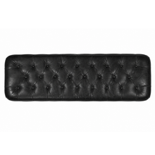 Load image into Gallery viewer, Chesterfield Leather Bench in Worn Coal
