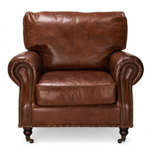 Load image into Gallery viewer, Kensington Aged Leather Armchair
