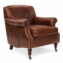 Load image into Gallery viewer, Lador Aged Leather Armchair
