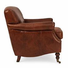 Load image into Gallery viewer, Lador Aged Leather Armchair

