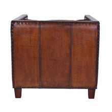 Load image into Gallery viewer, Deco Vintage Leather Armchair

