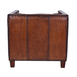 Deco Vintage Leather Armchair