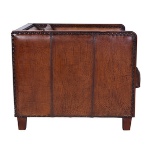 Deco Vintage Leather Armchair