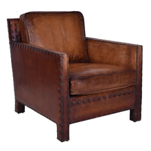 Load image into Gallery viewer, Saloon Vintage Leather Armchair
