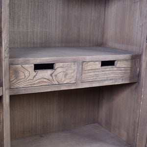 Slatted Old Elm Cabinet