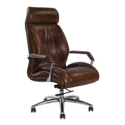 GM Aged Leather Desk Chair