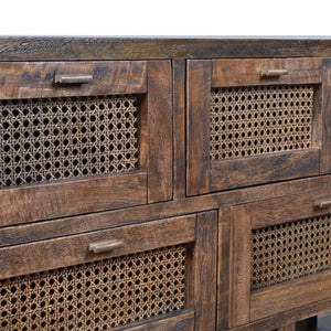 Westham 9 Drawer Sideboard in Honey Brown