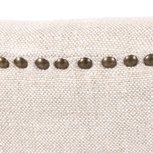 Load image into Gallery viewer, Deco Dove Grey Linen Counter Stool with Maron Legs
