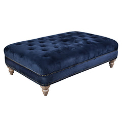 Uptown Coffee Table in Navy Velvet