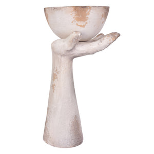 Arm Holding Bowl Statue 48cm