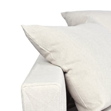 Load image into Gallery viewer, Chalet 3.5 Seat Slip Cover Sofa in Salt &amp; Pepper Linen
