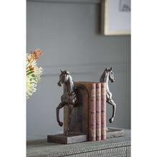 Load image into Gallery viewer, Horse Bookends in Brown (Set of 2)
