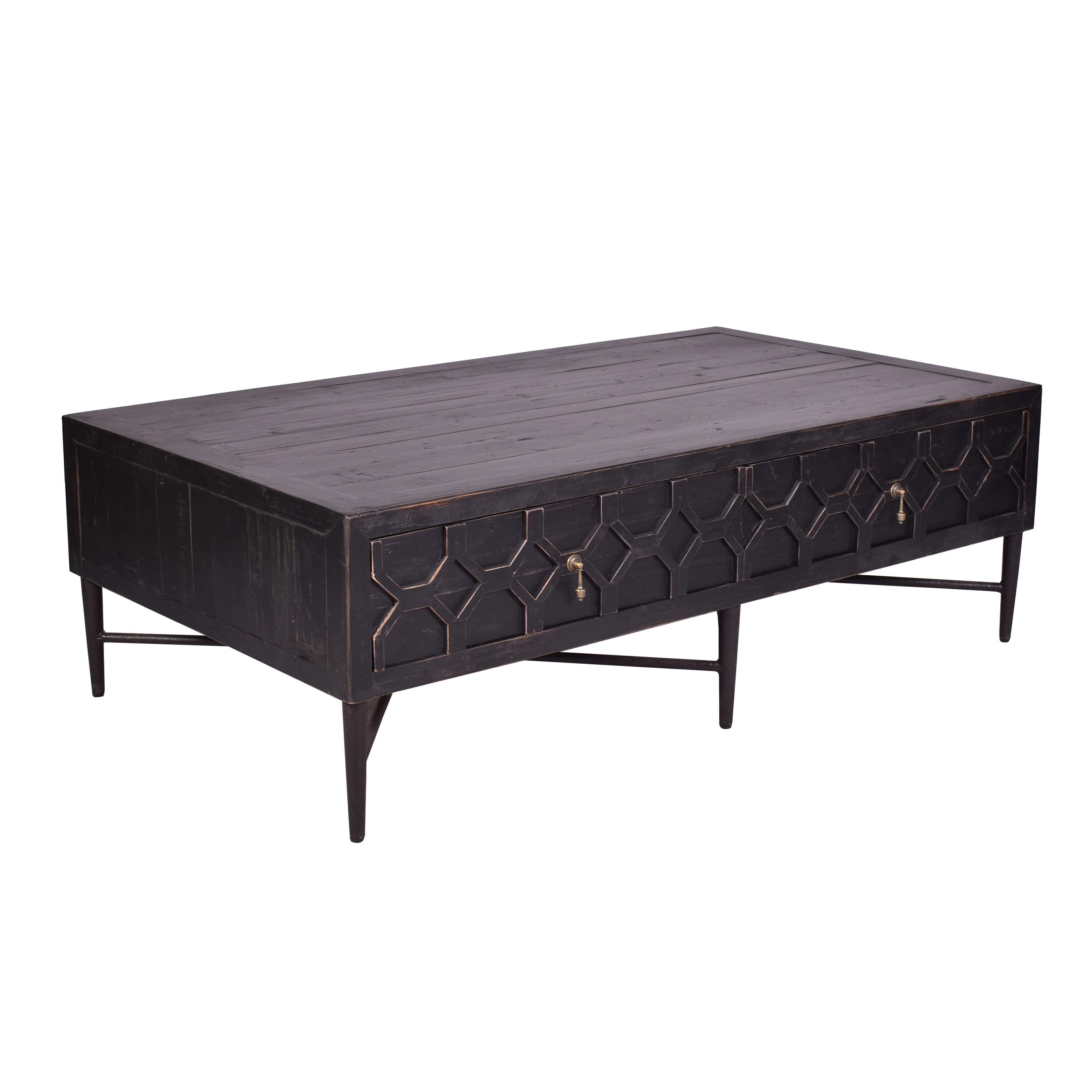 Axel Antique Black Coffee Table Alliance Furniture