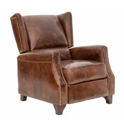 Grampians Recliner in Aged Leather Armchair Alliance Furniture