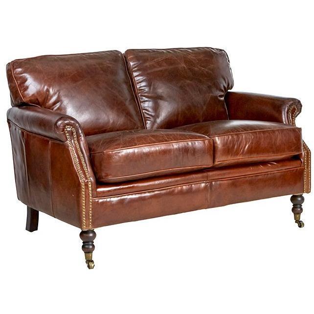 Winchester 45 Aged Leather Seat Sofa – Alliance Furniture